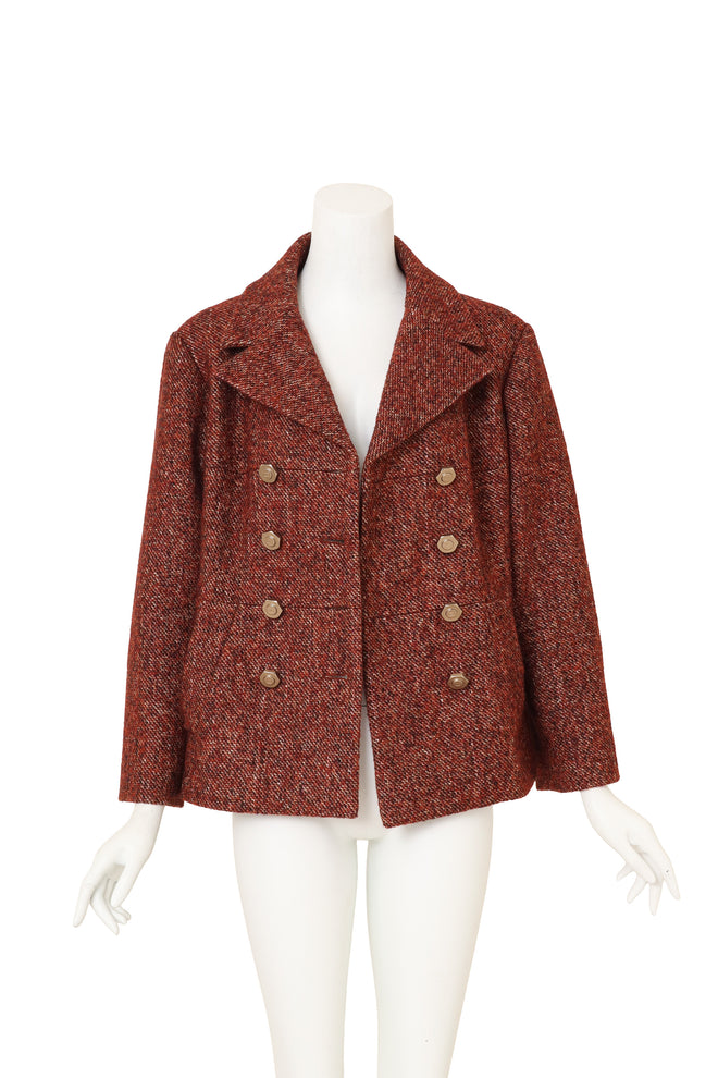 2018 F/W Tweed Hex Button Jacket by Chanel on mannequin @ Recess LA