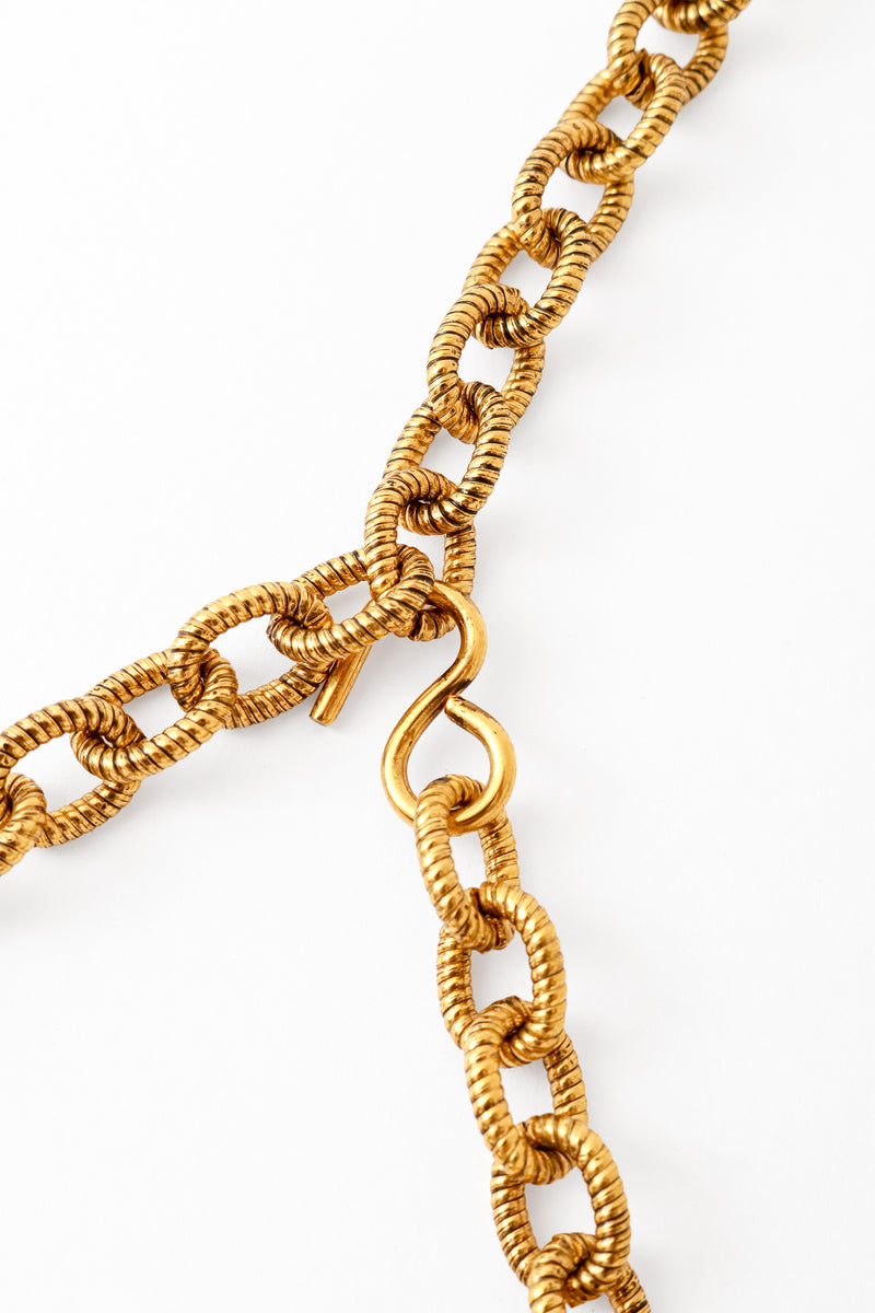 Medieval Charm Chain Belt hook close @ Recess LA