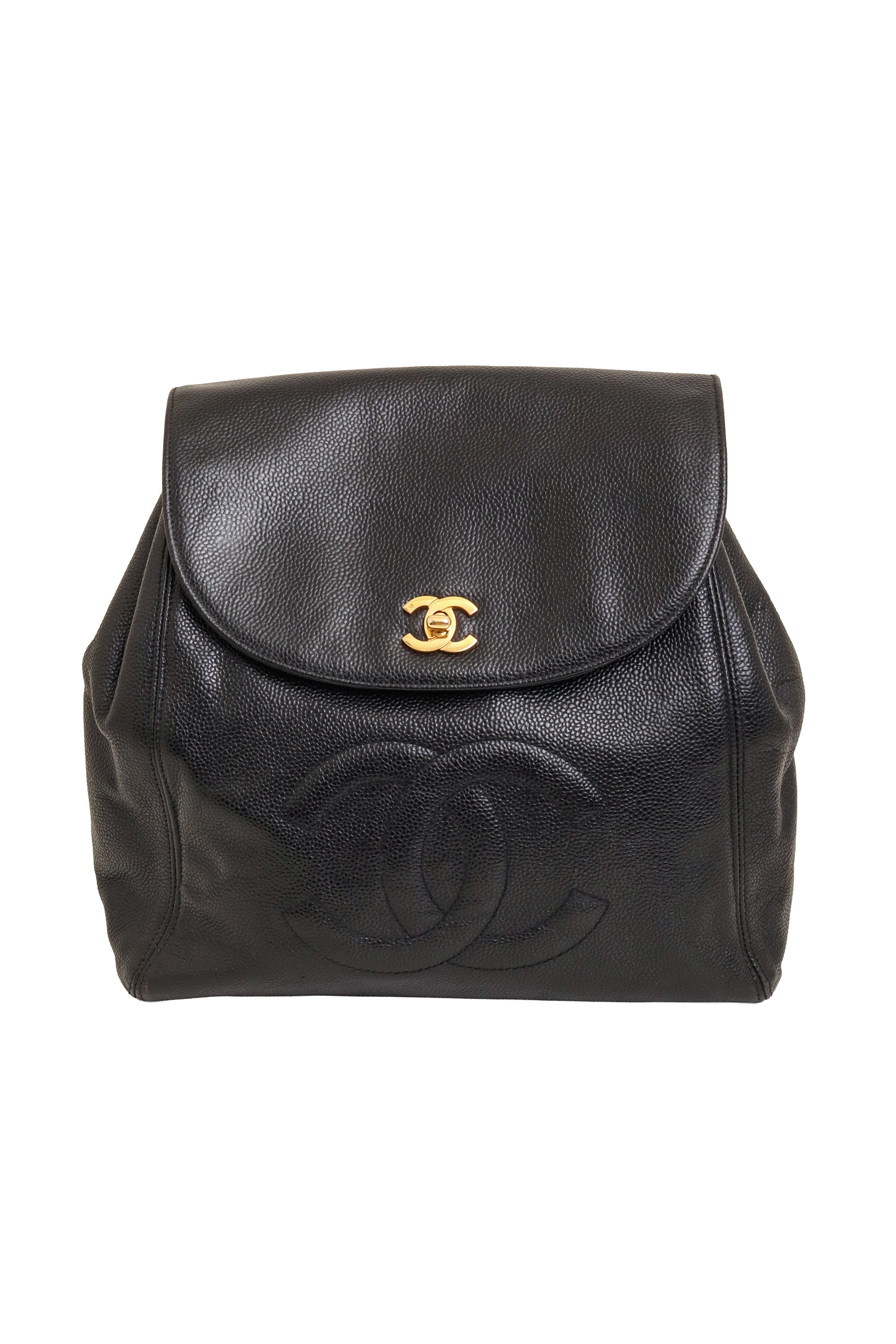 Vintage Chanel Caviar CC Backpack @ Recess LA