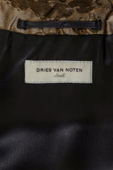 Dries Van Noten Silk Jacquard Evening Jacket tag @ Recess LA