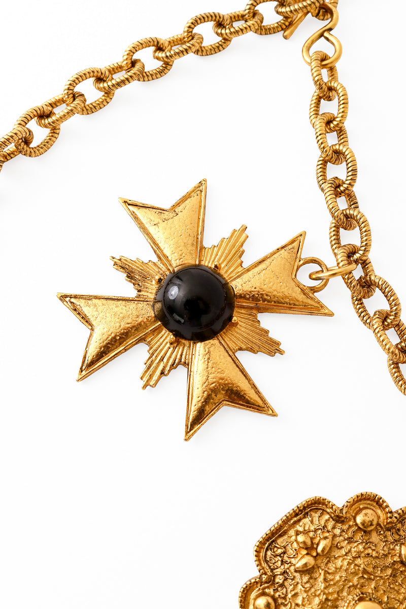 Medieval Charm Chain Belt cross close @ Recess LA