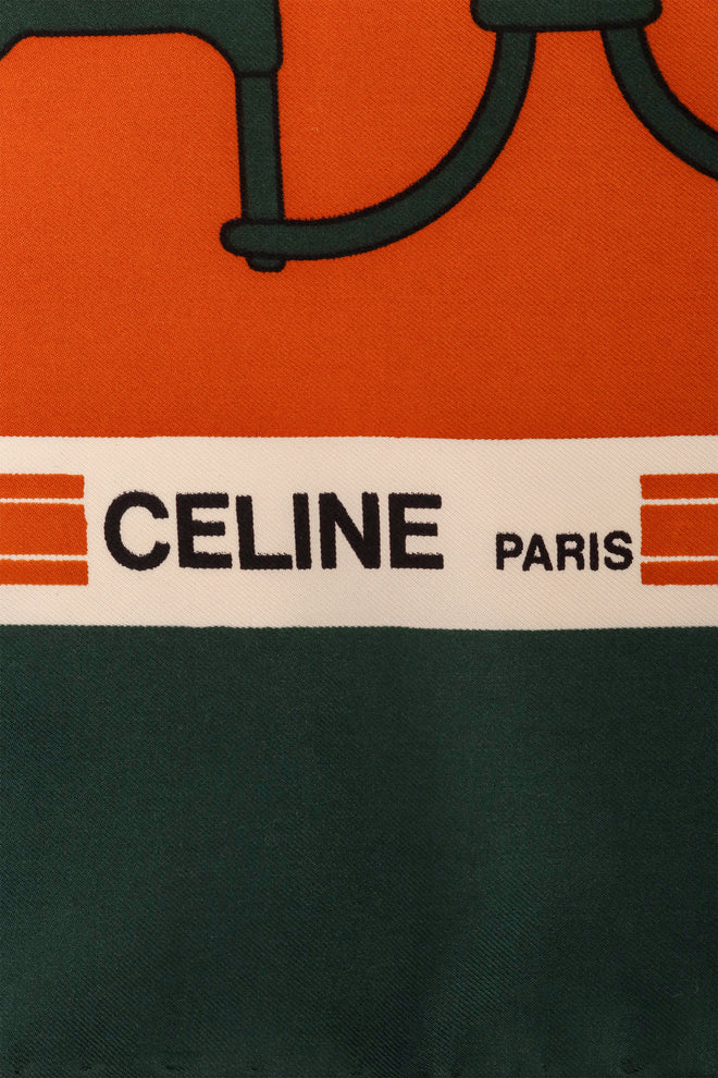 CELINE Horse Bit And Carriage Scarf logo @ Recess LA 