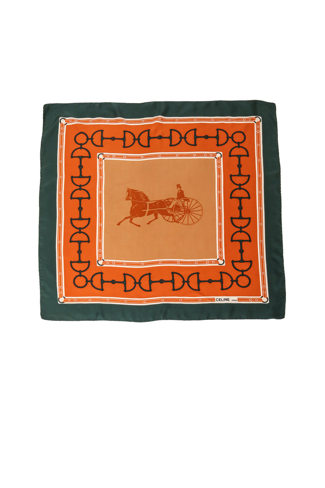 CELINE Horse Bit And Carriage Scarf @ Recess LA 