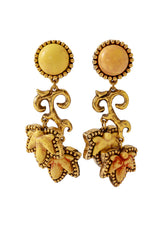 Acrylic Leaf Drop Earrings by TMB @ Recess LA