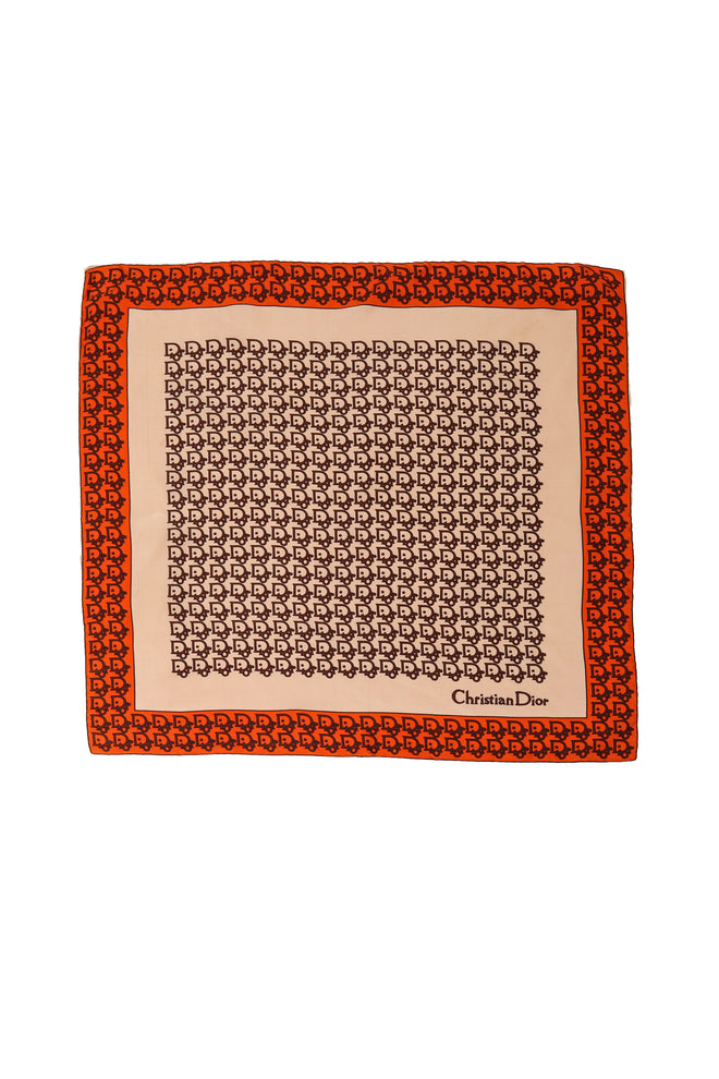 Vintage Christian Dior Trotter Monogram Scarf @ Recess LA 
