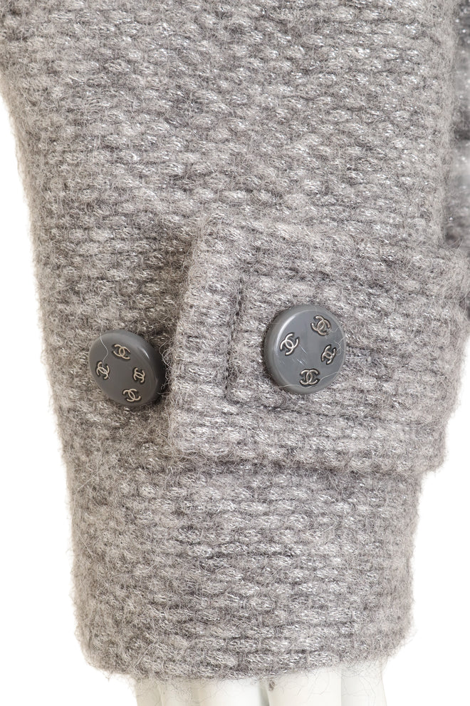 Chanel Wool Toggle Jacket by Chanel cuff buttons close @ Recess LA