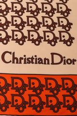 Vintage Christian Dior Trotter Monogram Scarf logo@ Recess LA 