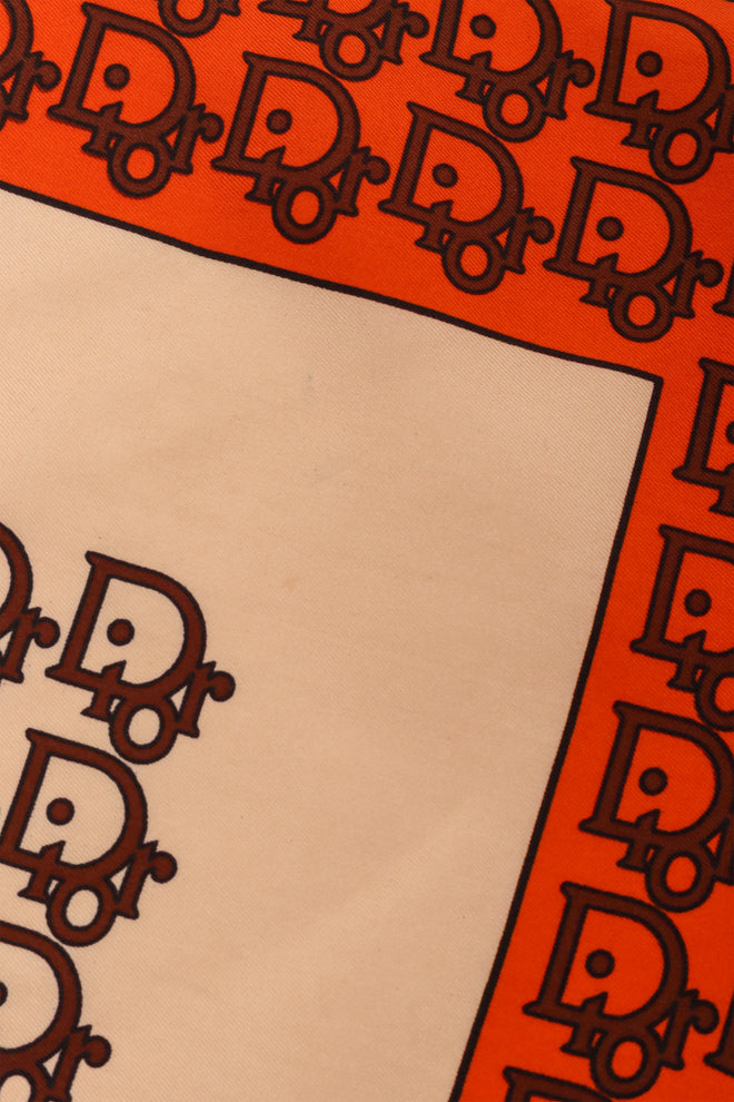 Vintage Christian Dior Trotter Monogram Scarf mark @ Recess LA 
