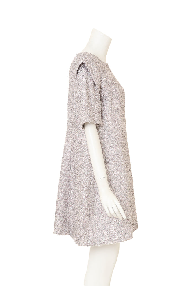 2018 S/S Couture Lamé Mini Dress by Chanel on side mannequin @ Recess LA