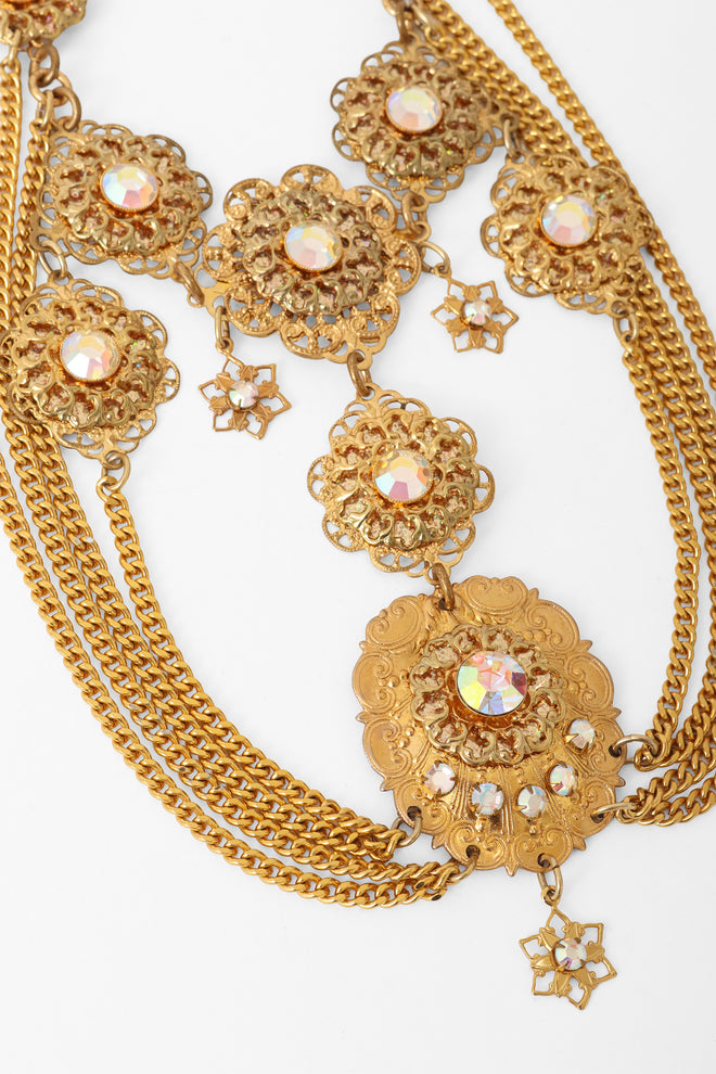 draped filigree necklace close @ Recess LA