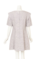 2018 S/S Couture Lamé Mini Dress by Chanel on back of mannequin @ Recess LA