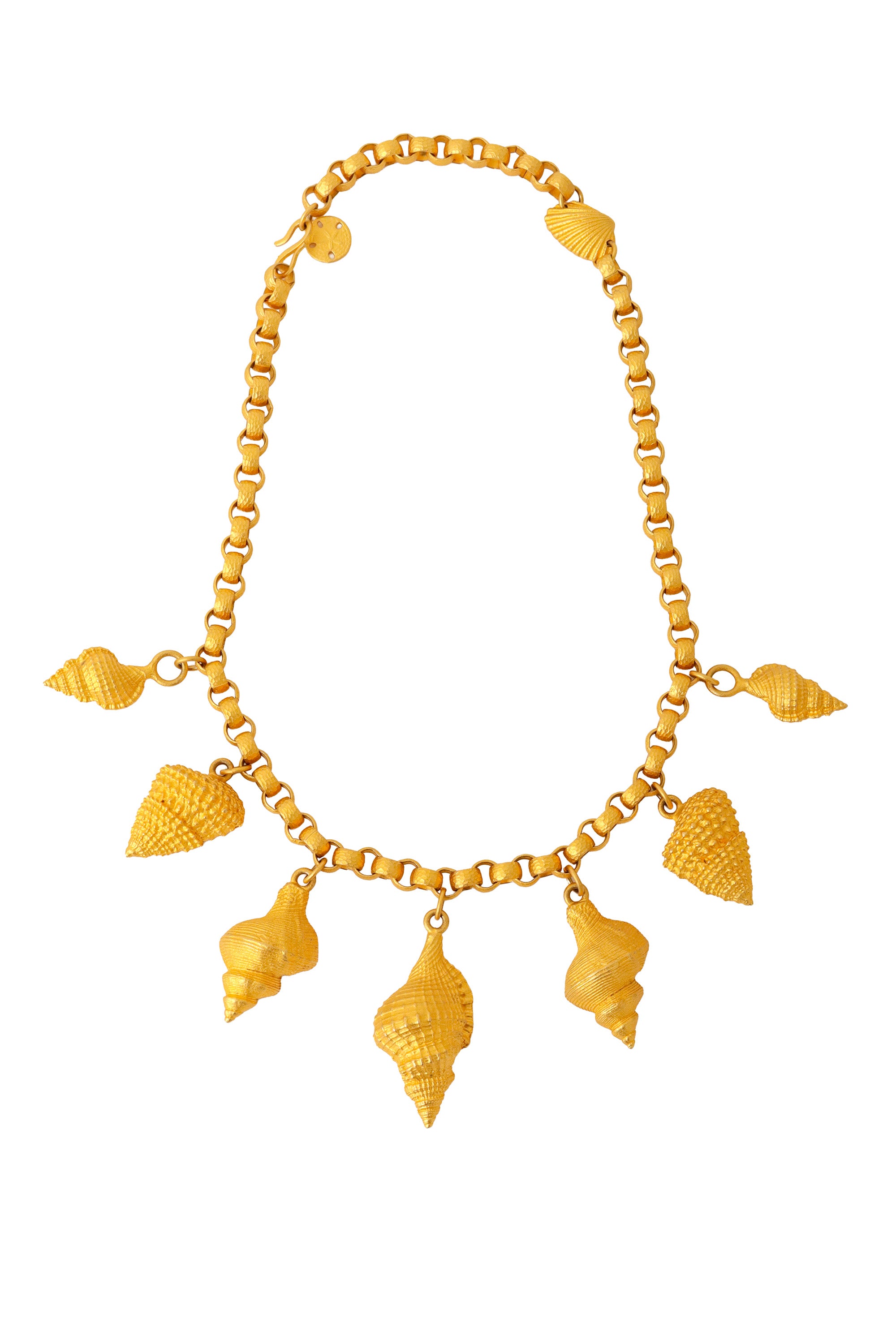 Seashell Charm Collar Necklace @ Recess LA 