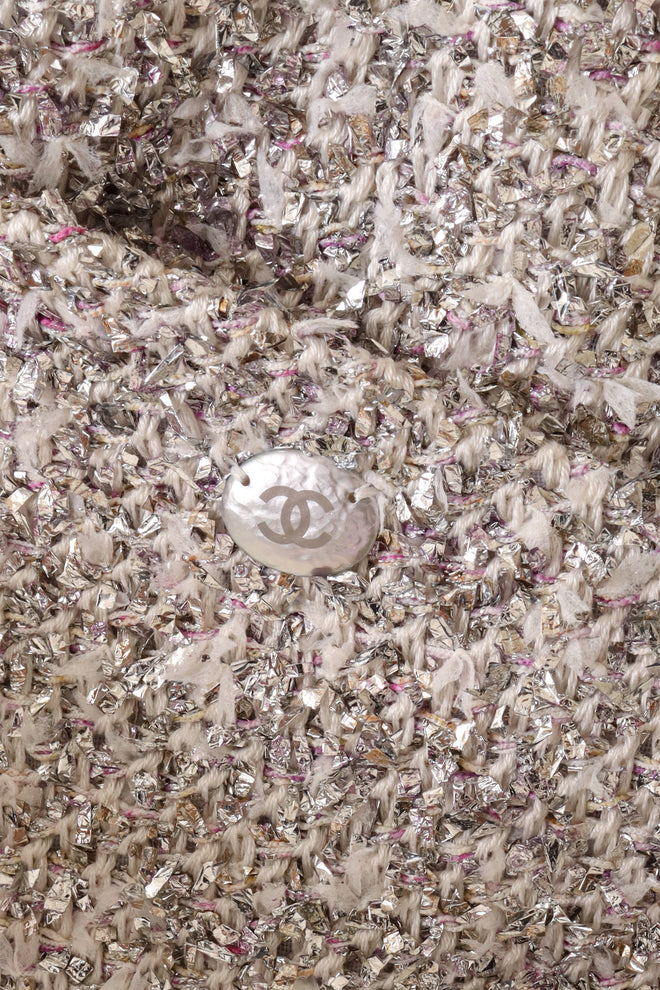 2018 S/S Couture Lamé Mini Dress by Chanel closeup @ Recess LA