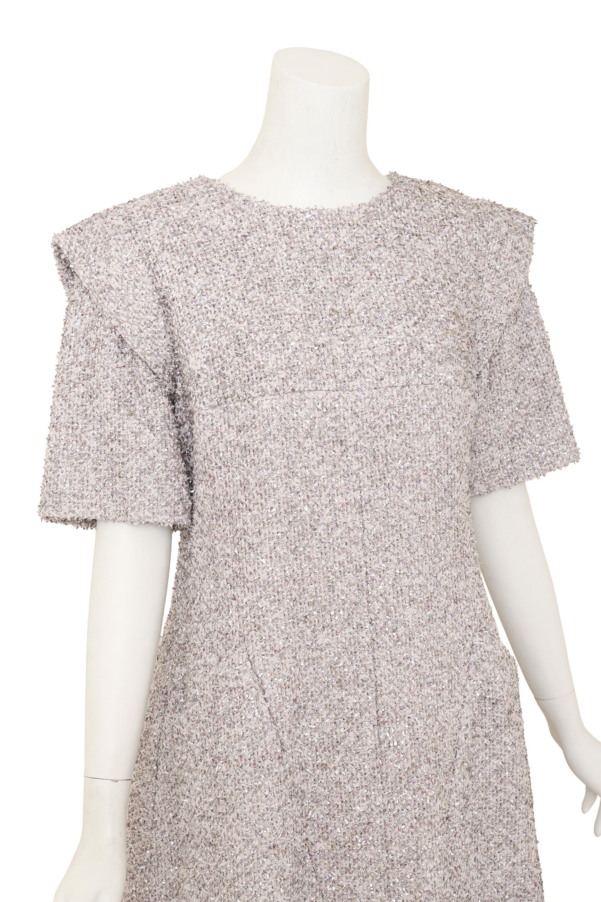2018 S/S Couture Lamé Mini Dress by Chanel on mannequin @ Recess LA