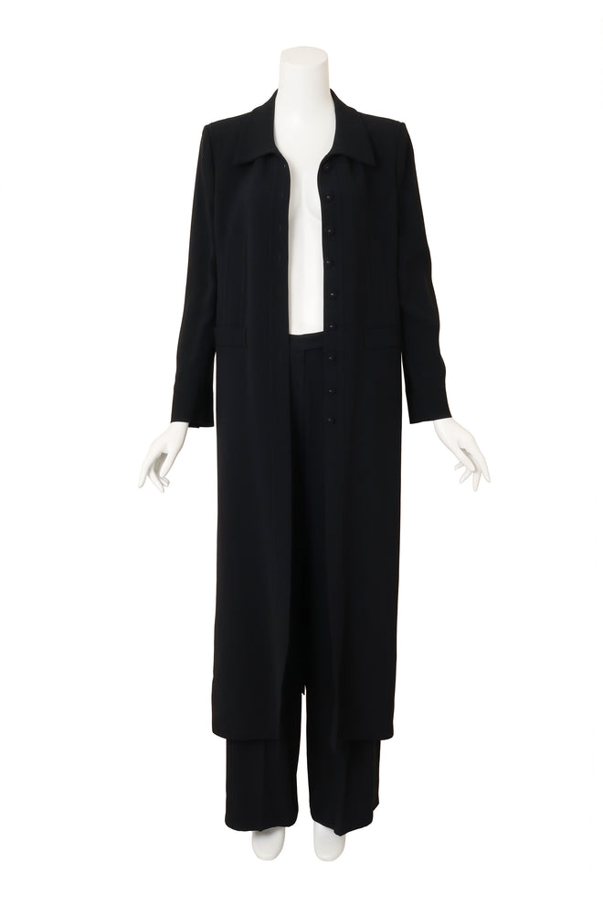 Vintage Sonia Rykiel Longline Maxi Jacket & Pants Set open @ Recess LA