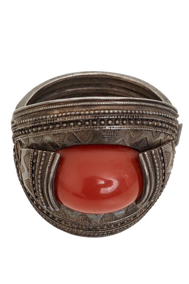 Filigree Cabochon Cuff Bracelet at Recess LA