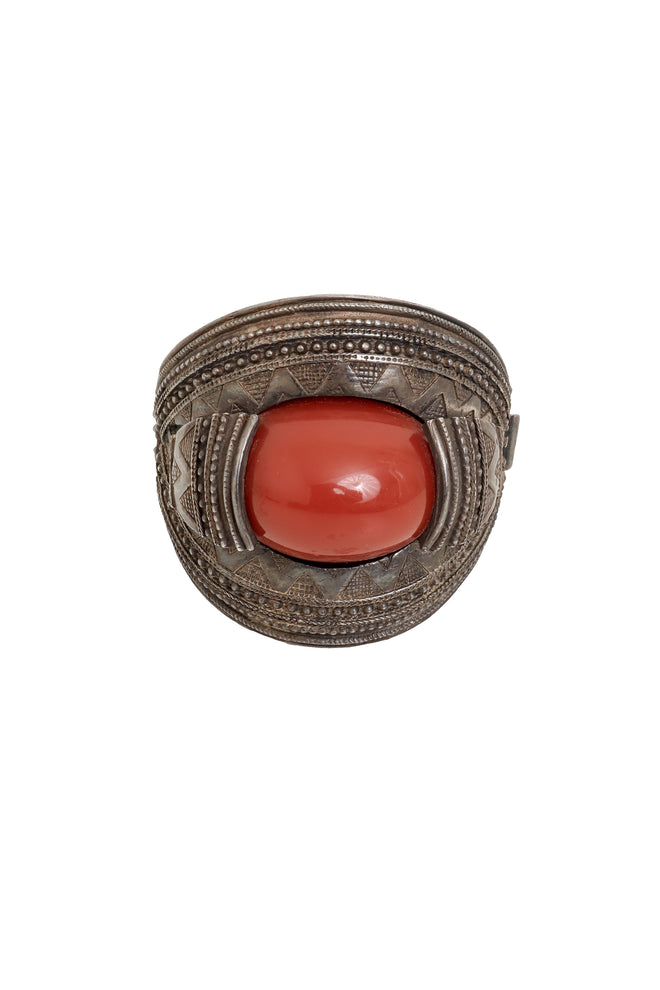 Filigree Cabochon Cuff Bracelet at Recess LA