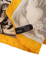 Gianfranco Ferre Ornate Sculpture Floral Scarf label @ Recess LA