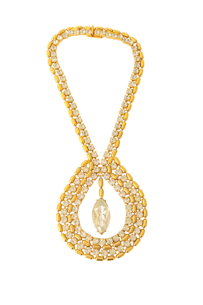 Crystal Loop Drop Statement Necklaces @ Recess LA