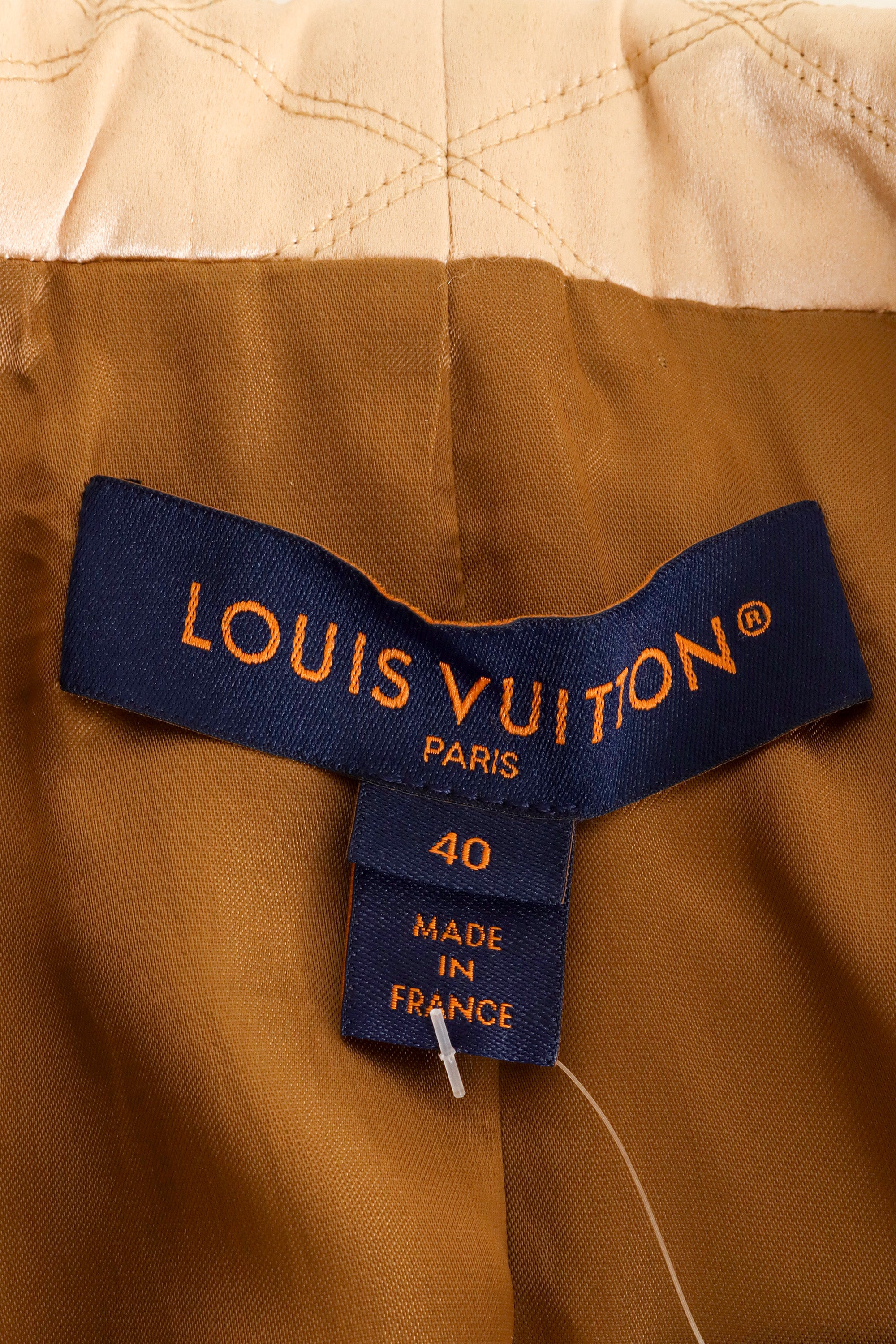Leather Canvas Colorblock Coat by Louis Vuitton label @ Recess LA