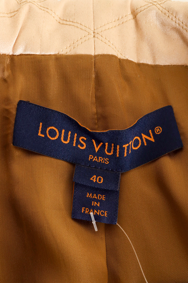 Leather Canvas Colorblock Coat by Louis Vuitton label @ Recess LA