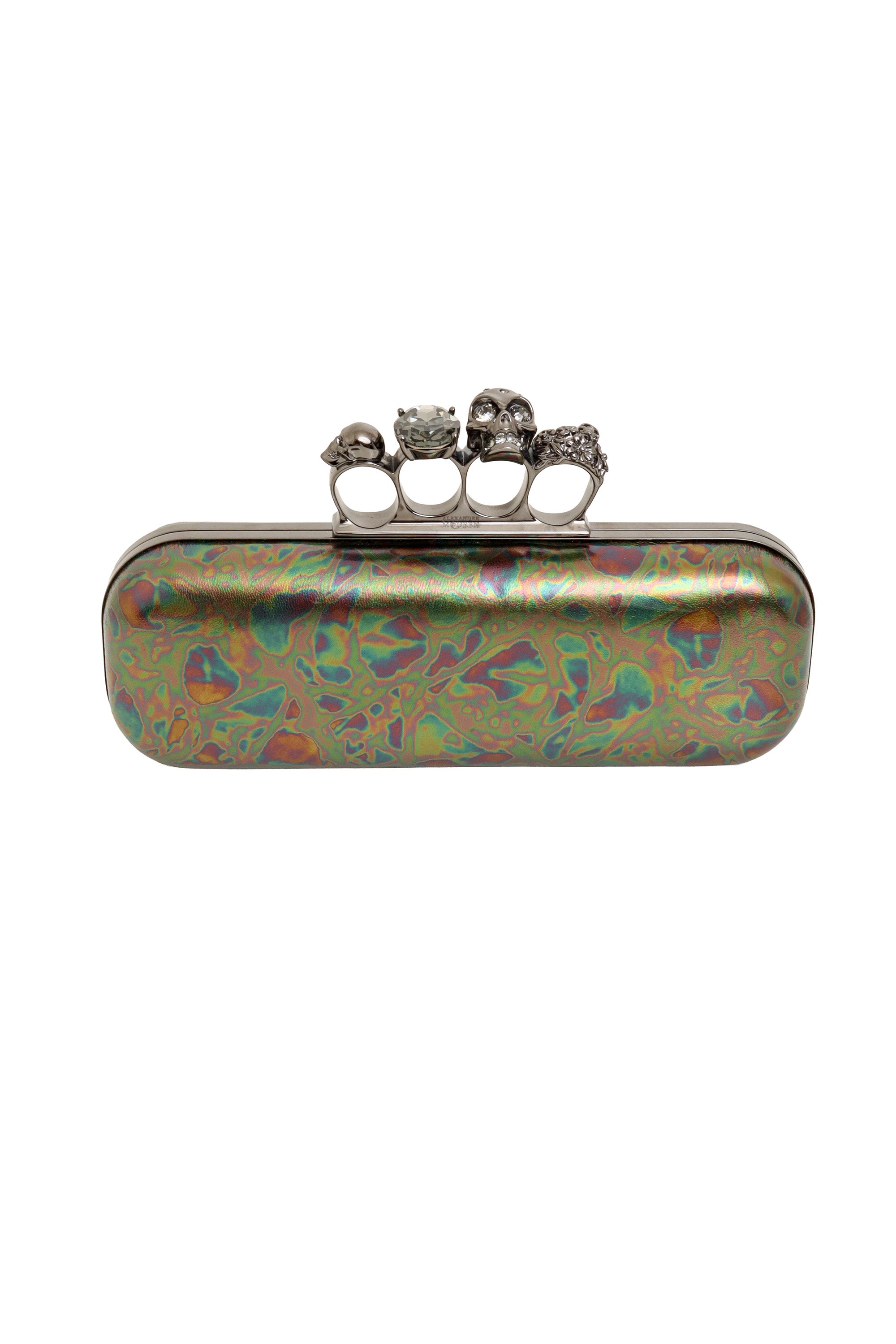 Oil Slick Knuckle Clutch by Alexander McQueen @ Recess LA