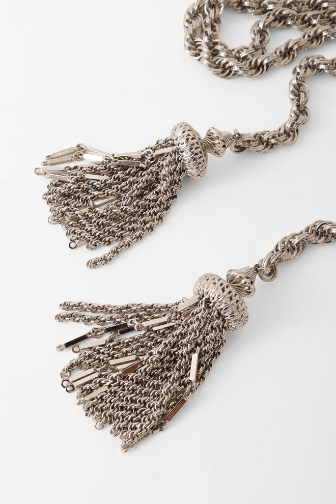 tassel wrap necklace by Monet tassels @ Recess LA