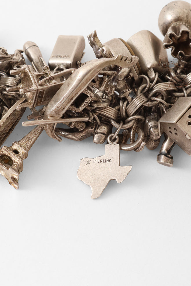 Sterling Souvenir Charm Bracelet more charm details @ Recess LA 