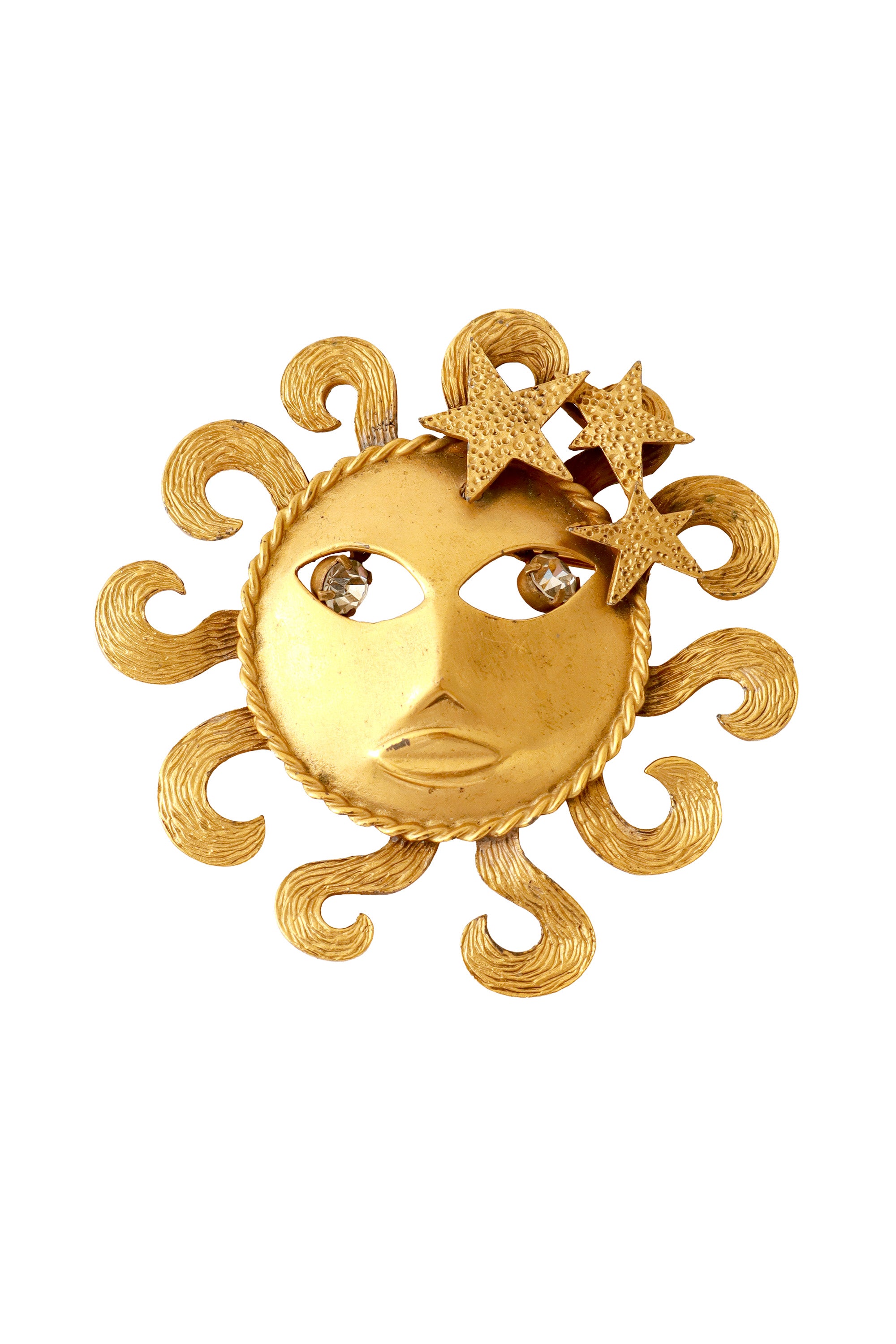 Crystal Eye Sun Brooch @ Recess LA