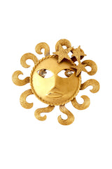 Crystal Eye Sun Brooch @ Recess LA