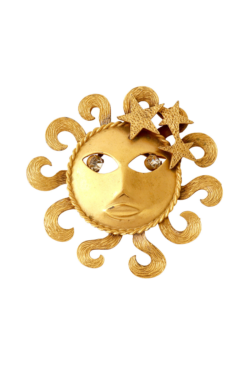 Crystal Eye Sun Brooch @ Recess LA
