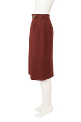 Vintage Hermes High Waisted Pencil Skirt side @ Recess LA
