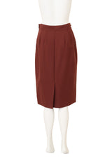 Vintage Hermes High Waisted Pencil Skirt back @ Recess LA