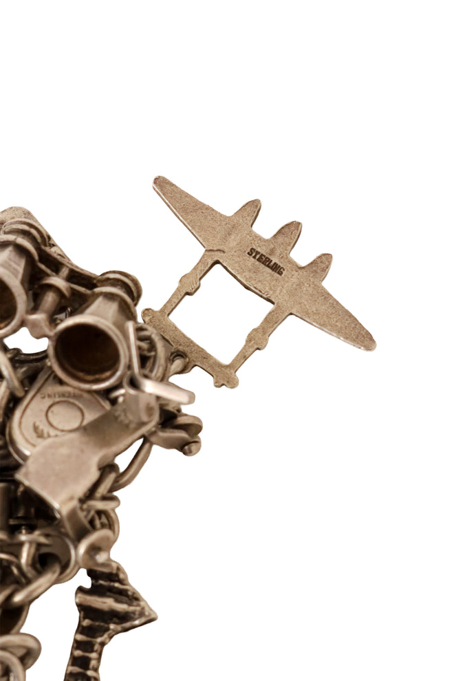 Sterling Souvenir Charm Bracelet sterling silver signature @ Recess LA 