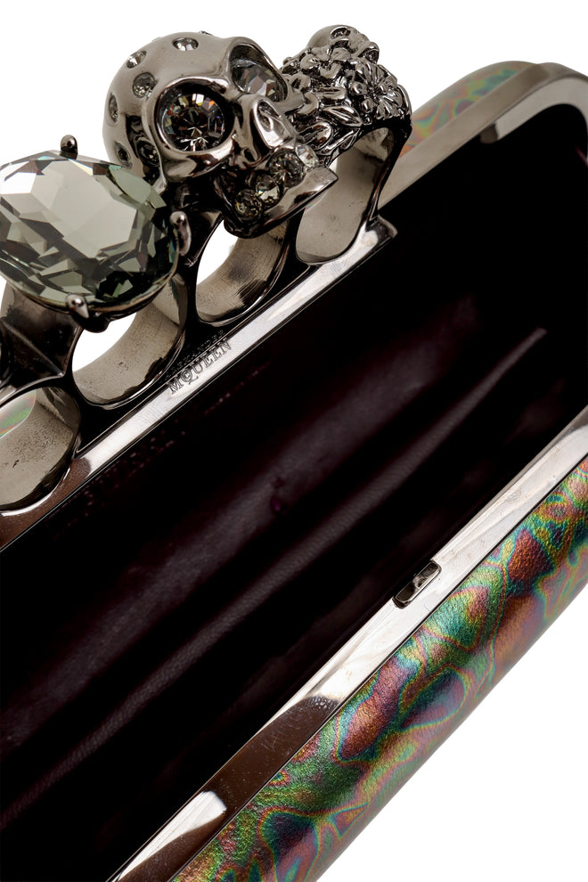 Oil Slick Knuckle Clutch by Alexander McQueen inside @ Recess LA