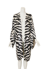 Sequin Zebra Duster by Jeannette St Martin on mannequin @ Recess LA