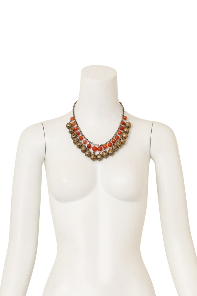 Filigree Ball Charm Collar on mannequin @ Recess LA
