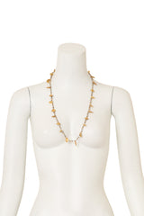 Mixed Metal Shell Bead Necklace by Mimi D N on mannequin @ Recess LA