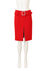 Dolce & Gabbana Statement Buckle Pencil Skirt @ Recess LA 