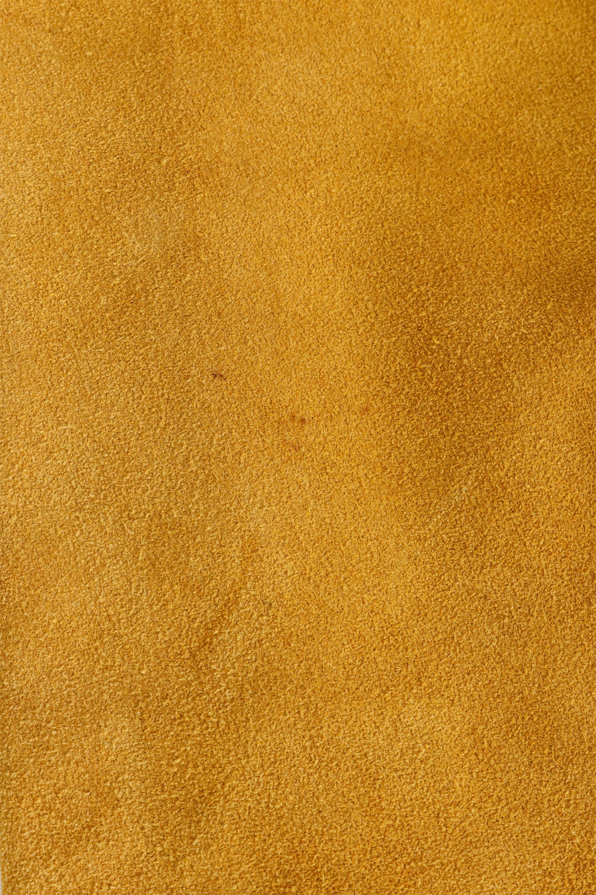 Unsigned vintage suede fringe capri pants closeup @ Recess LA