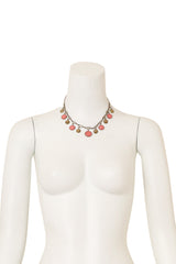 Shell Cabochon Charm Necklace on mannequin @ Recess LA