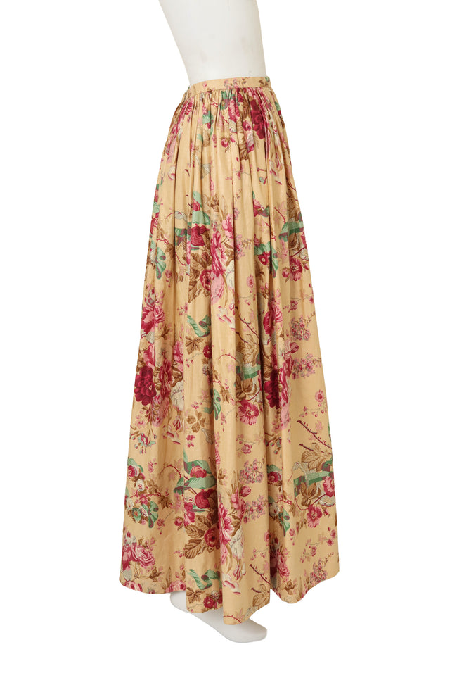 Vintage Bill Blass Cotton Floral Ball Skirt on mannequin side @ Recess LA