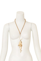 Fish Hook Pendant Necklace by Napier on mannequin @ Recess LA