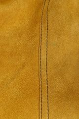 Unsigned vintage suede fringe capri pants closeup @ Recess LA