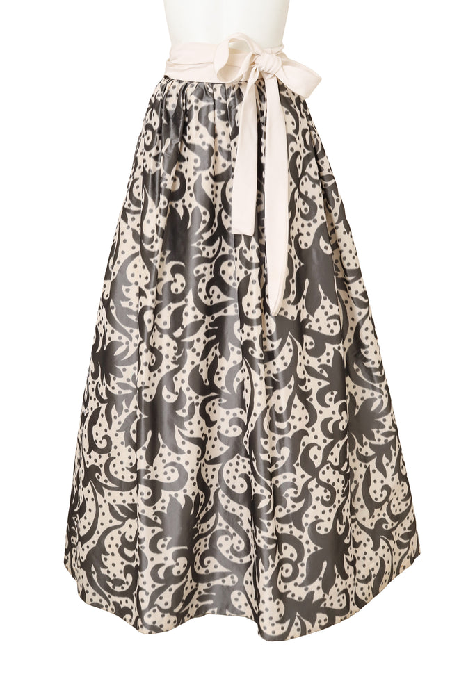 Scroll Brocade Ball Skirt on mannequin @ Recess LA
