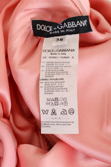 2021 Dolce & Gabbana Bubble Sleeve Bow Midi Dress label @ Recess LA 