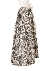 Scroll Brocade Ball Skirt on mannequin side @ Recess LA