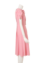 2021 Dolce & Gabbana Bubble Sleeve Bow Midi Dress side @ Recess LA 
