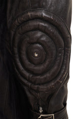 Vintage Jean Paul Gautier 1987 Mixed Media Biker Jacket elbow detail @ Recess LA 