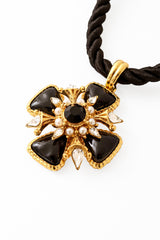 Maltese Cross Necklace close up @ Recess LA